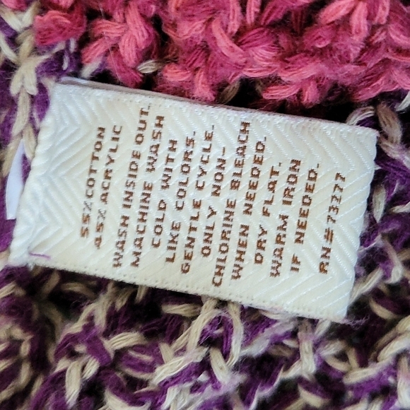 Sonoma open front multicolored cardigan - Picture 9 of 10